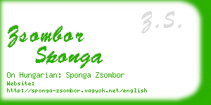 zsombor sponga business card